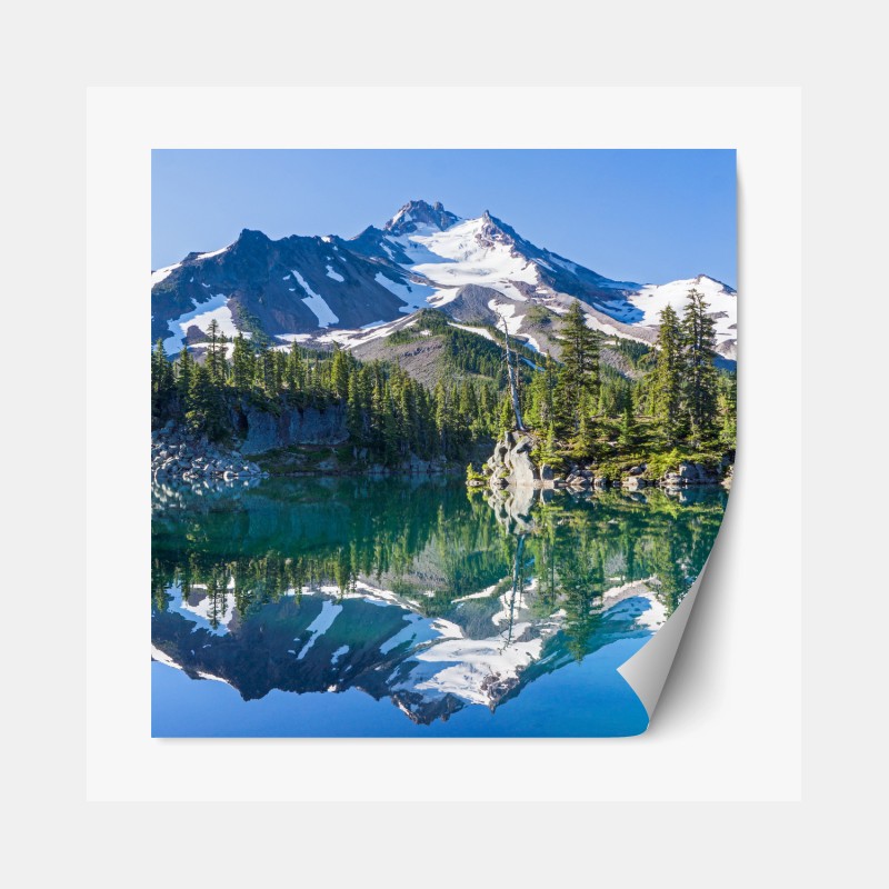 Repositionierbarer Aufkleber luftaufnahme türkisfarbener strand – Wallnifity®