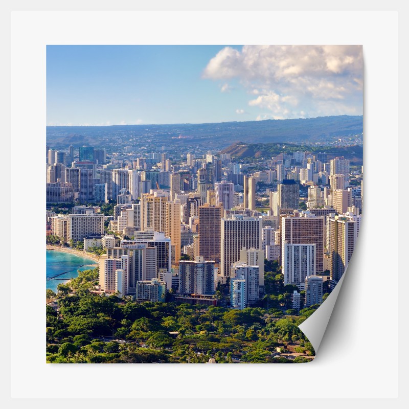 Repositionierbarer Aufkleber dunkler marmor mit goldenen und cremefarbenen adern – Wallnifity®