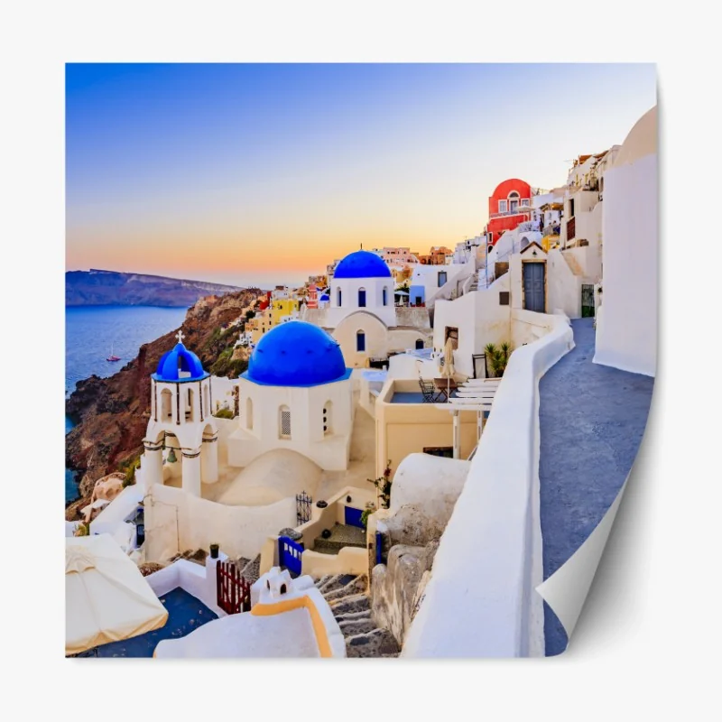 Repositionierbarer Aufkleber ruhiger grüner waldpfad – Wallnifity®