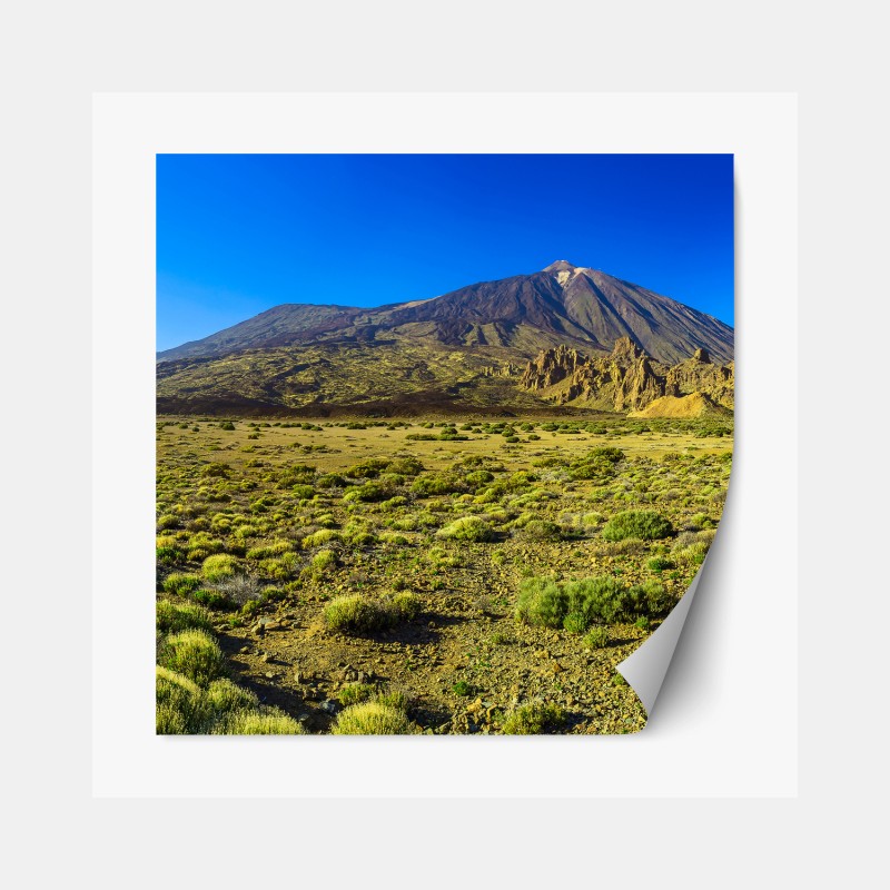 Repositionierbarer Aufkleber ruhiger alpensee vor dem Wetterhorn, Schweiz – Wallnifity®