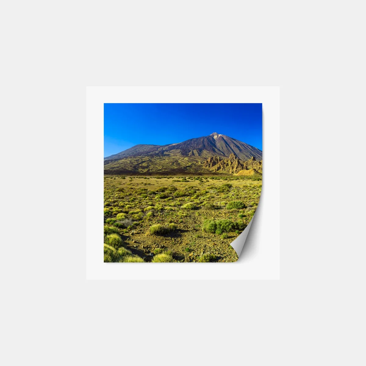 Repositionierbarer Aufkleber panorama Teide auf Teneriffa – Wallnifity®