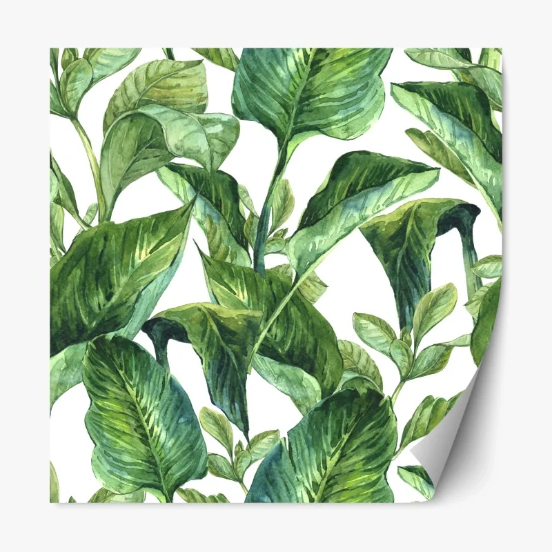 Repositionierbarer Aufkleber ruhige spiegelung am Lago di Carezza, Dolomiten – Wallnifity®