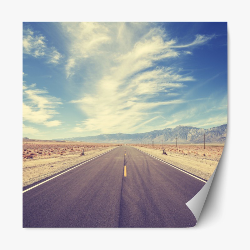 Repositionierbarer Aufkleber panorama von Lac Blanc und Mont Blanc – Wallnifity®