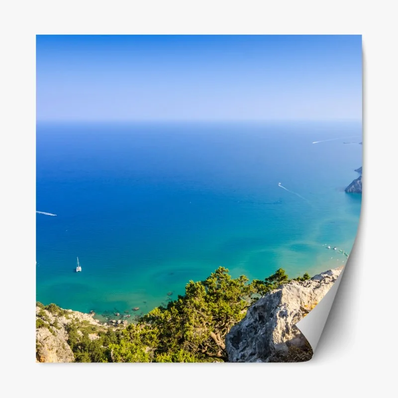 Repositionierbarer Aufkleber niedliches gestreiftes fuchsmuster – Wallnifity®