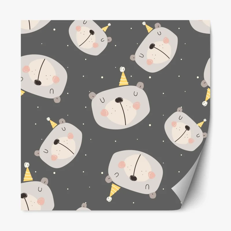 Repositionierbarer Aufkleber aquarell-physische weltkarte – Wallnifity®