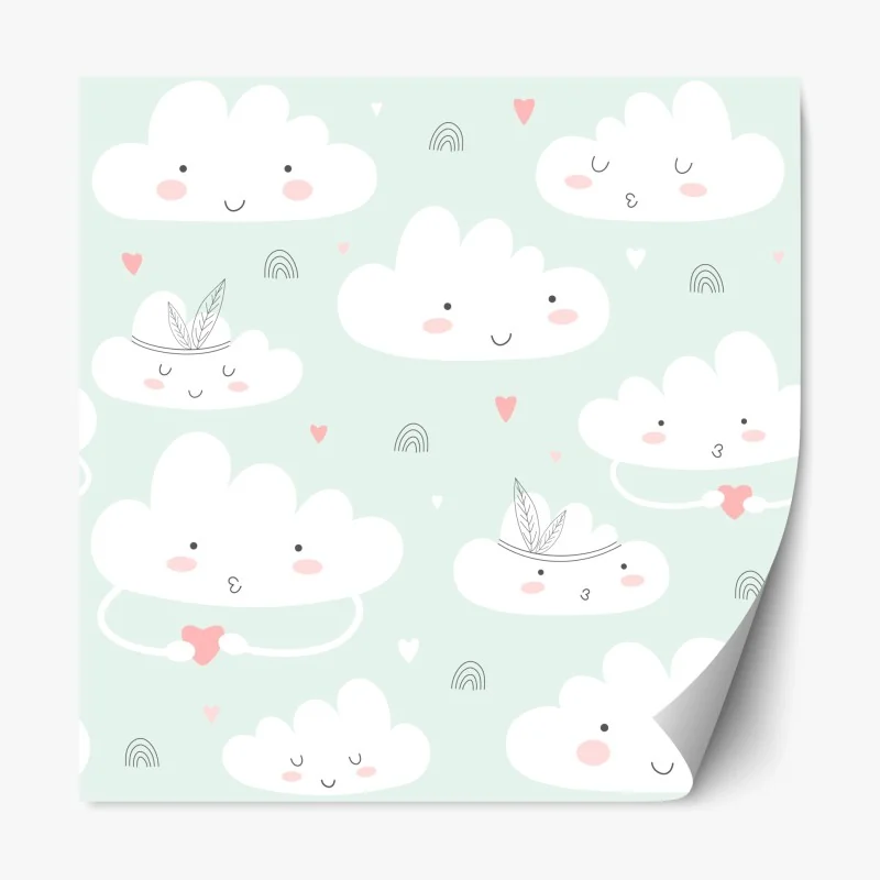 Repositionierbarer Aufkleber sonnenaufgang über der Chinesischen Mauer – Wallnifity®