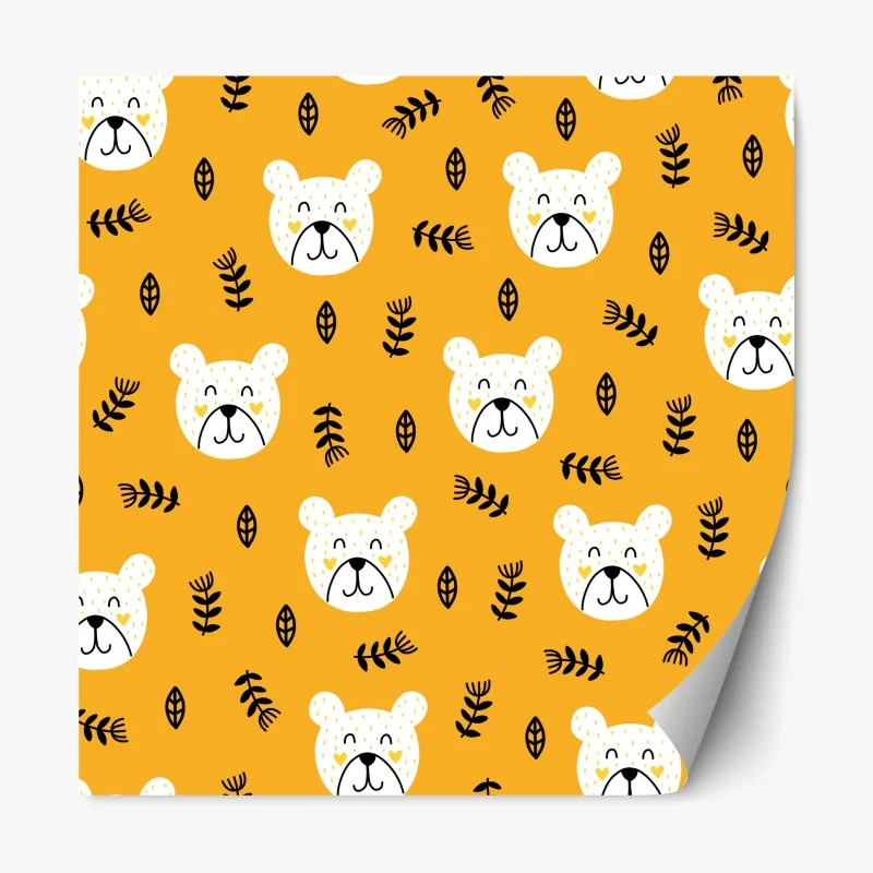 Repositionierbarer Aufkleber üppiger wasserfall im farnwald – Wallnifity®