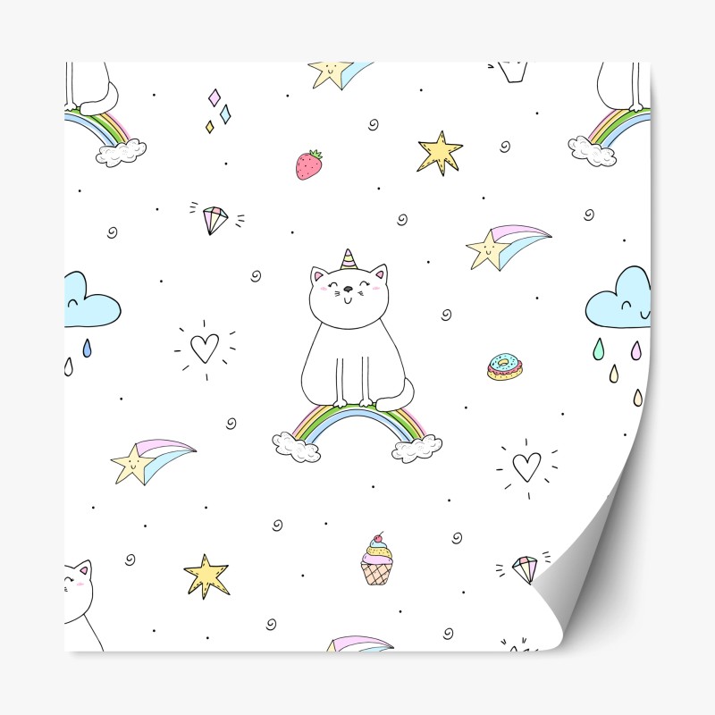 Repositionierbarer Aufkleber dunkle schiefertextur – Wallnifity®