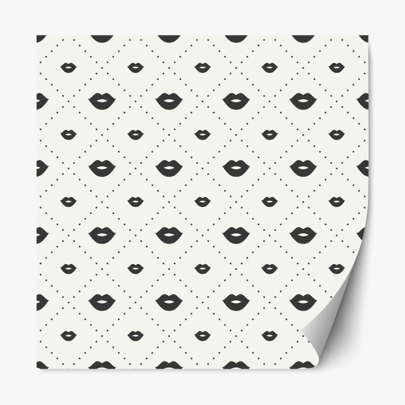 Repositionierbarer Aufkleber wintermorgen über dem verschneiten bergsee – Wallnifity®