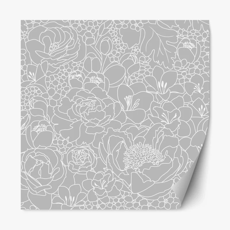 Repositionierbarer Aufkleber stufenförmiger wasserfall im üppigen wald – Wallnifity®