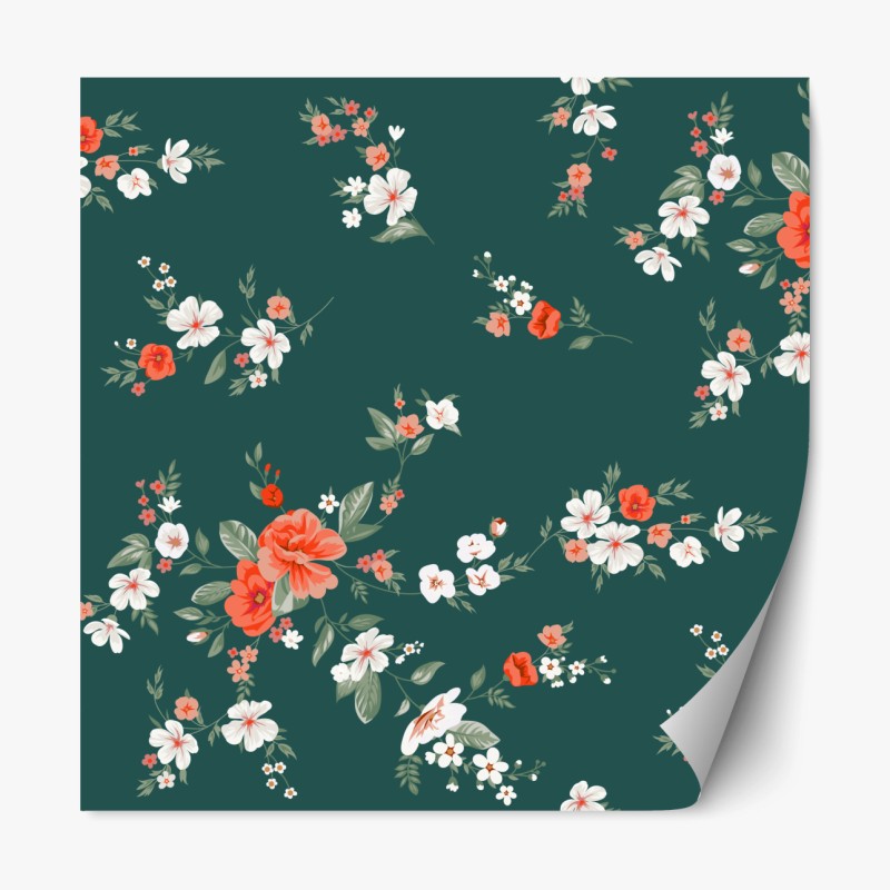 Repositionierbarer Aufkleber ruhige flusslandschaft – Wallnifity®