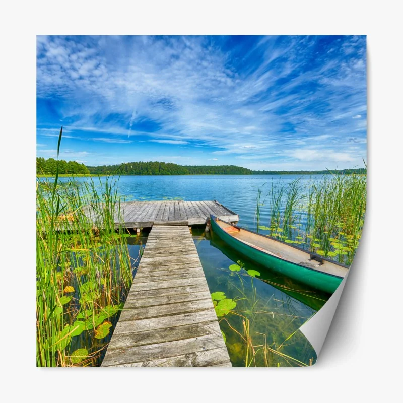 Repositionierbarer Aufkleber pastellwolken und luftballons muster – Wallnifity®