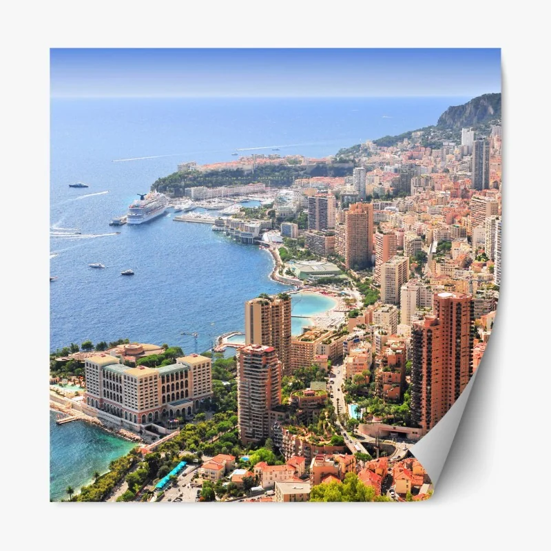 Repositionierbarer Aufkleber Moustiers Sainte Marie reizvolle Dorfstraße in Provence – Wallnifity®