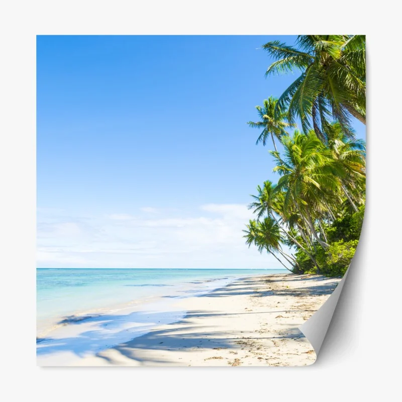 Repositionierbarer Aufkleber weg zum meer bei sonnenaufgang – Wallnifity®