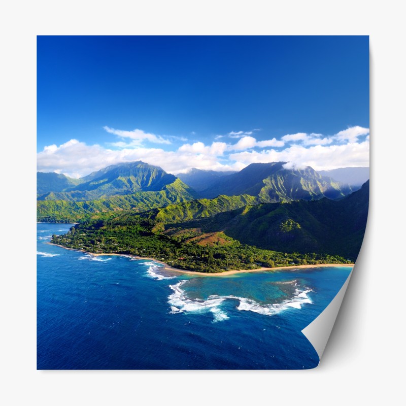 Repositionierbarer Aufkleber verspieltes muster mit rosa lippen – Wallnifity®