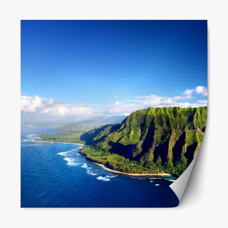 Repositionierbarer Aufkleber Azenhas do Mar küstendorf auf der klippe, Portugal – Wallnifity®