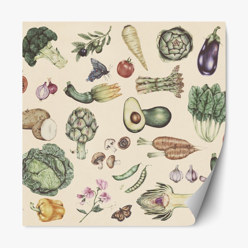 Repositionierbarer Aufkleber goldener bergweg bei sonnenuntergang – Wallnifity®