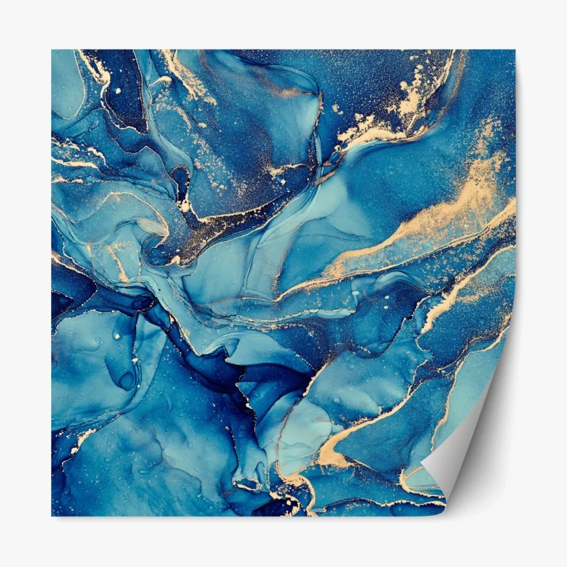 Repositionierbarer Aufkleber tropischer sonnenuntergang mit palmensilhouette – Wallnifity®