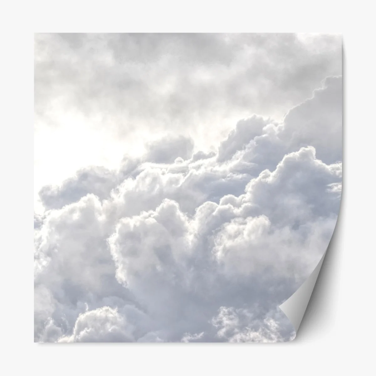 Repositionierbarer Aufkleber ätherische wolkenlandschaft – Wallnifity®