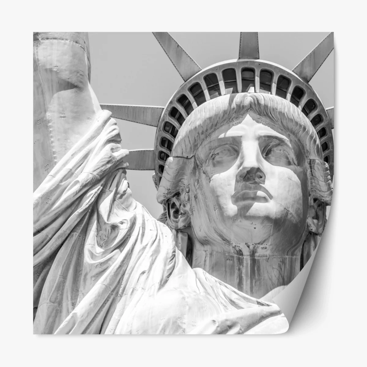 Repositionierbarer Aufkleber Freiheitsstatue nahaufnahme – Wallnifity® Repositionierbarer Aufkleber Freiheitsstatue nahaufnahme – Wallnifity®