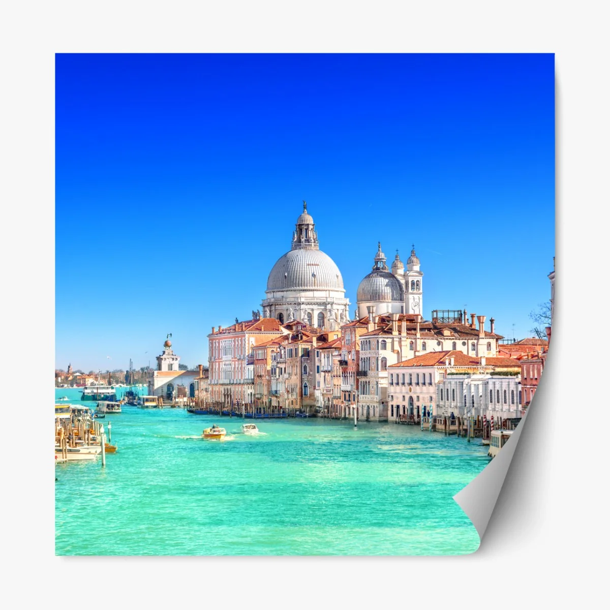 Repositionierbarer Aufkleber Venedig großer kanal panorama – Wallnifity® Repositionierbarer Aufkleber Venedig großer kanal panorama – Wallnifity®