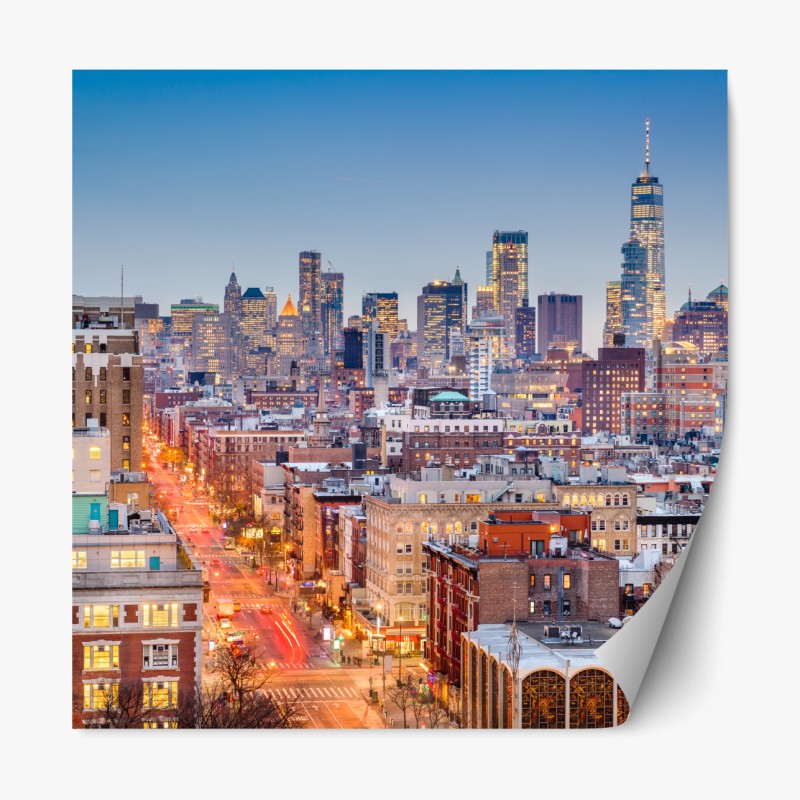 Repositionierbarer Aufkleber sanftes türkis geometrisches wellenmuster – Wallnifity®