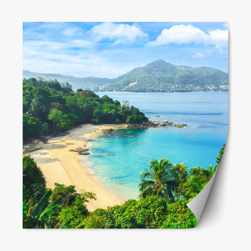 Repositionierbarer Aufkleber elefantenherde vor Kilimandscharo – Wallnifity®