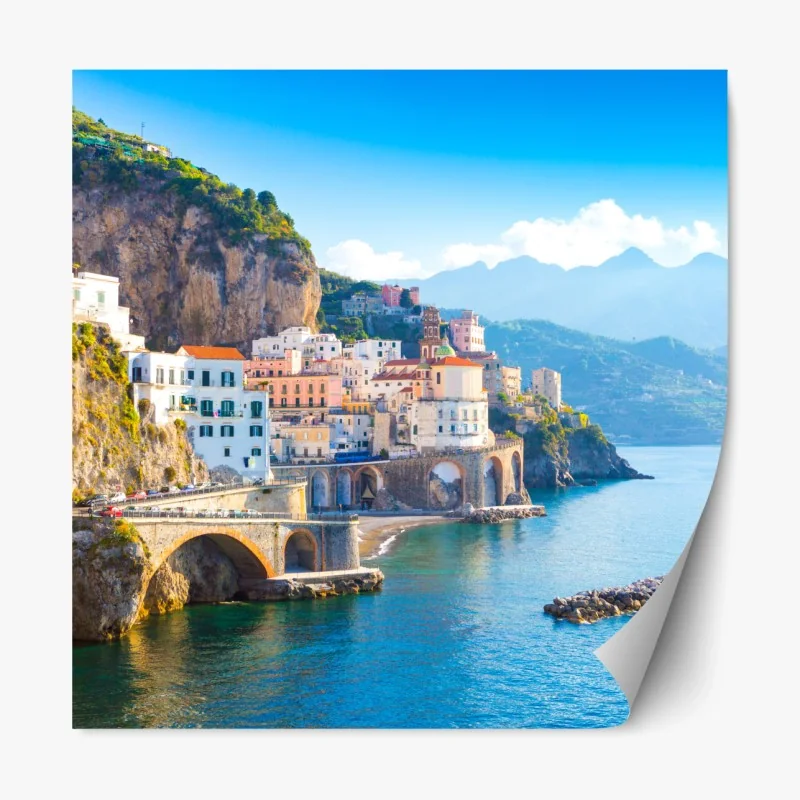 Repositionierbarer Aufkleber weites wüstenpanorama in Wadi Rum, Jordanien – Wallnifity®