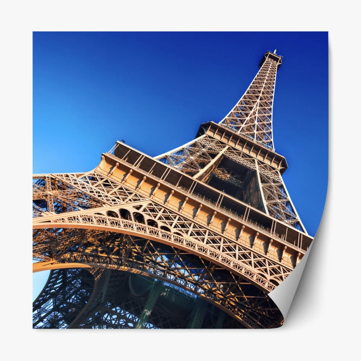 Repositionierbarer Aufkleber Eiffelturm nahaufnahme in Paris – Wallnifity®