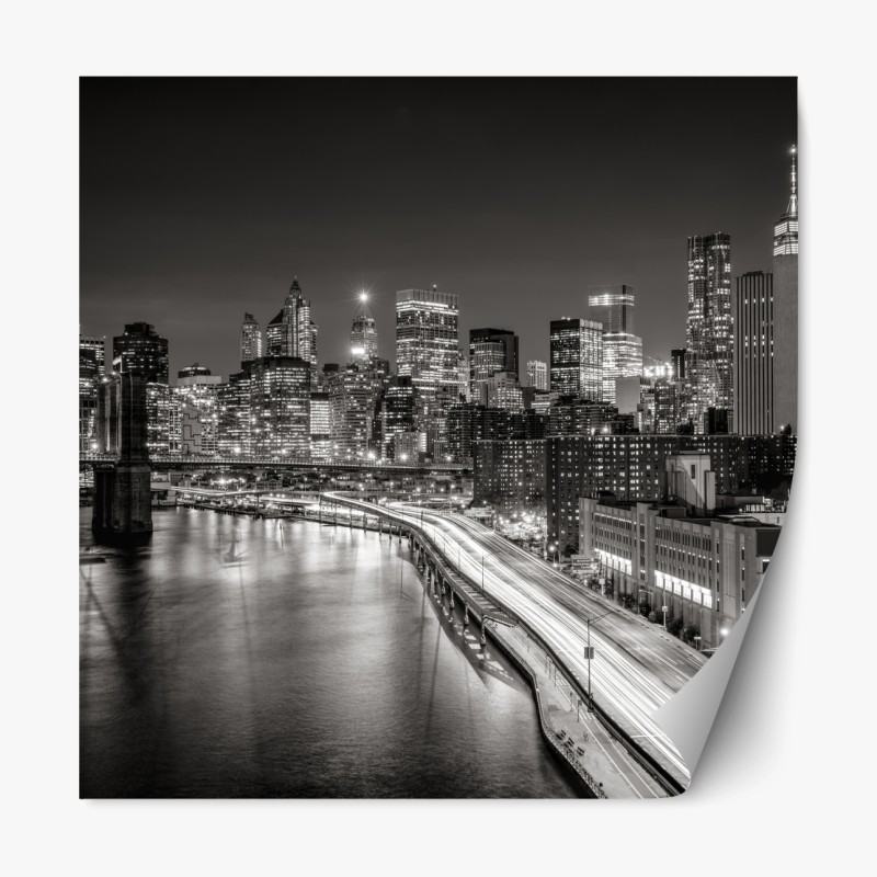 Repositionierbarer Aufkleber lebhaftes muster mit orangenscheiben – Wallnifity®