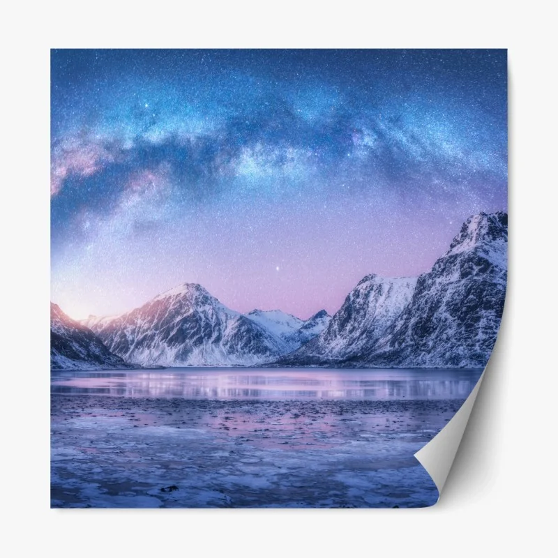 Repositionierbarer Aufkleber pastell tropisches vögel- und blumenmuster – Wallnifity®