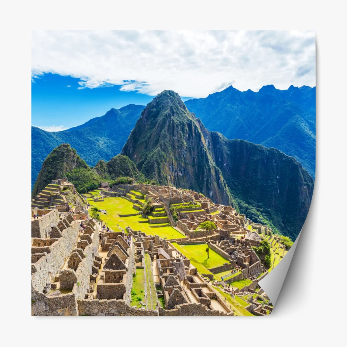 Repositionierbarer Aufkleber Machu Picchu antike andine zitadelle – Wallnifity® Repositionierbarer Aufkleber Machu Picchu antike andine zitadelle – Wallnifity®
