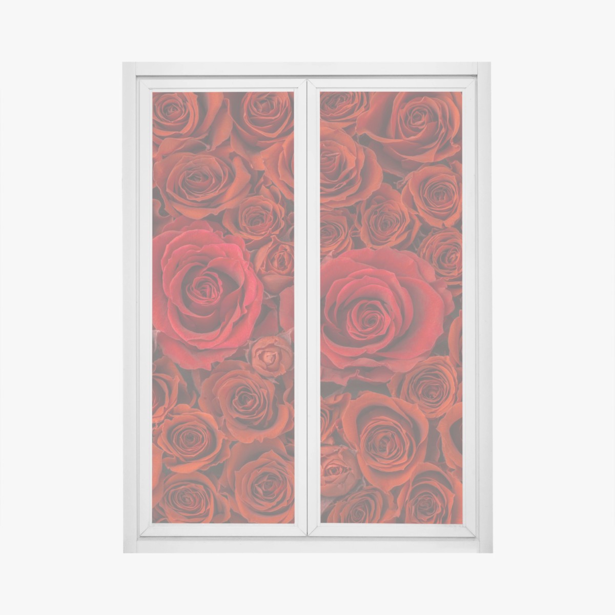 Fensteraufkleber prunkvolle collage roter rosen – Wallnifity® Fensteraufkleber prunkvolle collage roter rosen – Wallnifity®