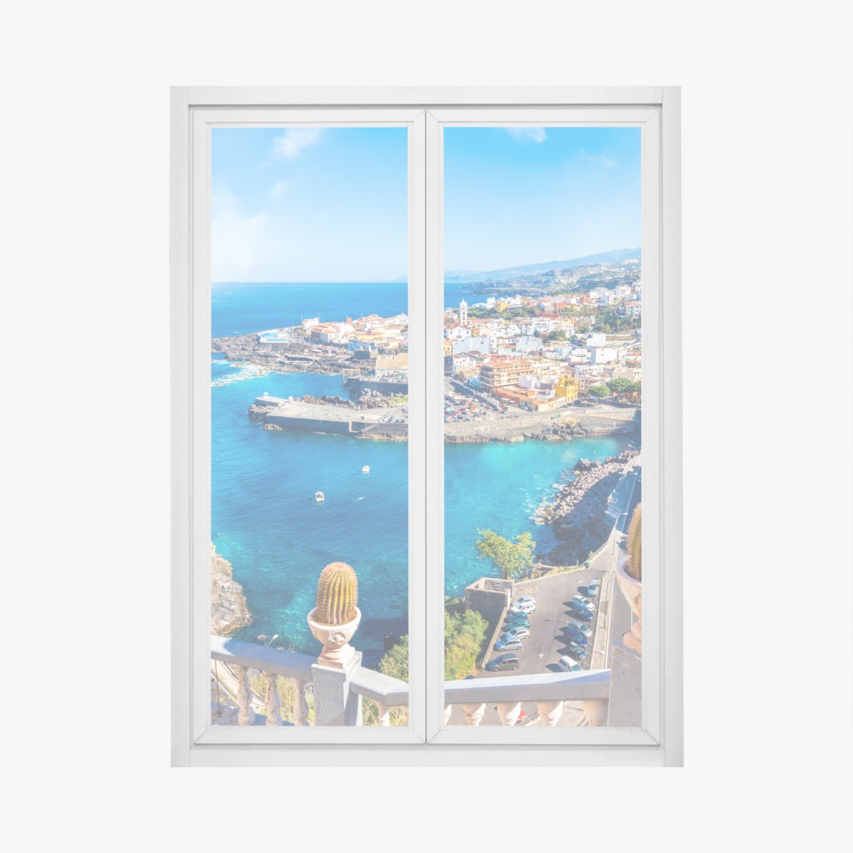 Fensteraufkleber Garachico küstenpanorama, Teneriffa – Wallnifity®