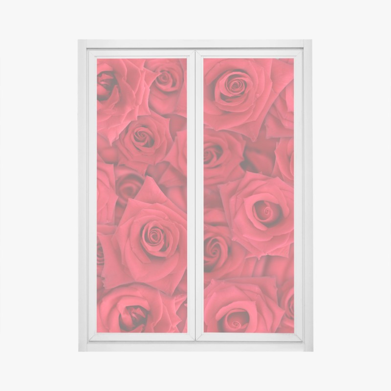 Fensteraufkleber zarter aquarellblumenstrauß – Wallnifity®