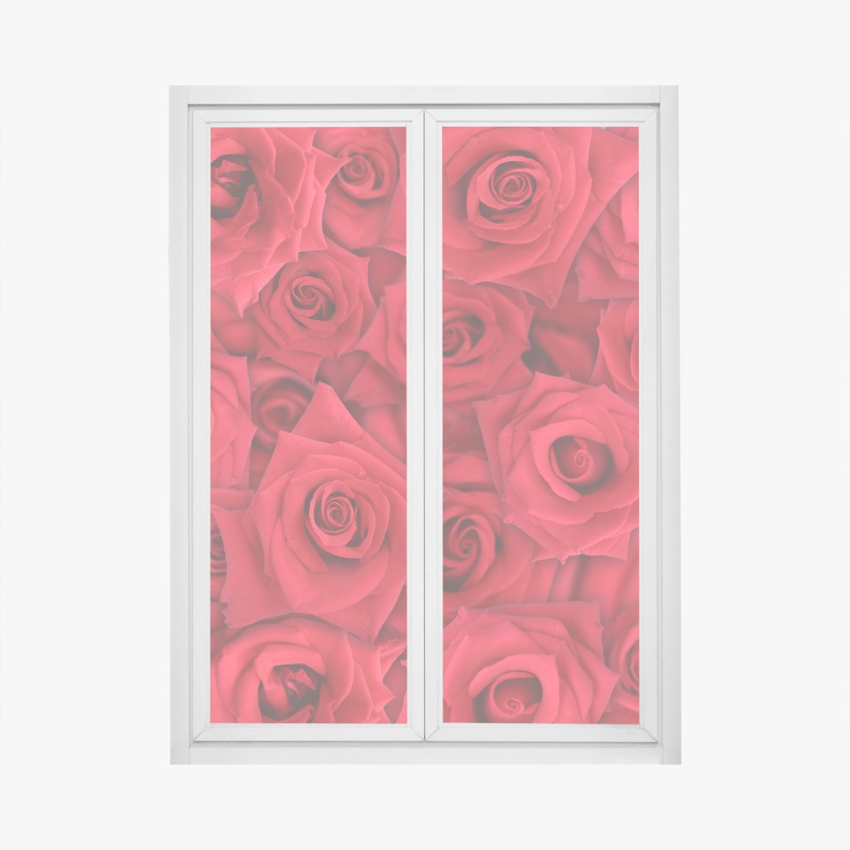 Fensteraufkleber leuchtende rote rosen collage – Wallnifity® Fensteraufkleber leuchtende rote rosen collage – Wallnifity®