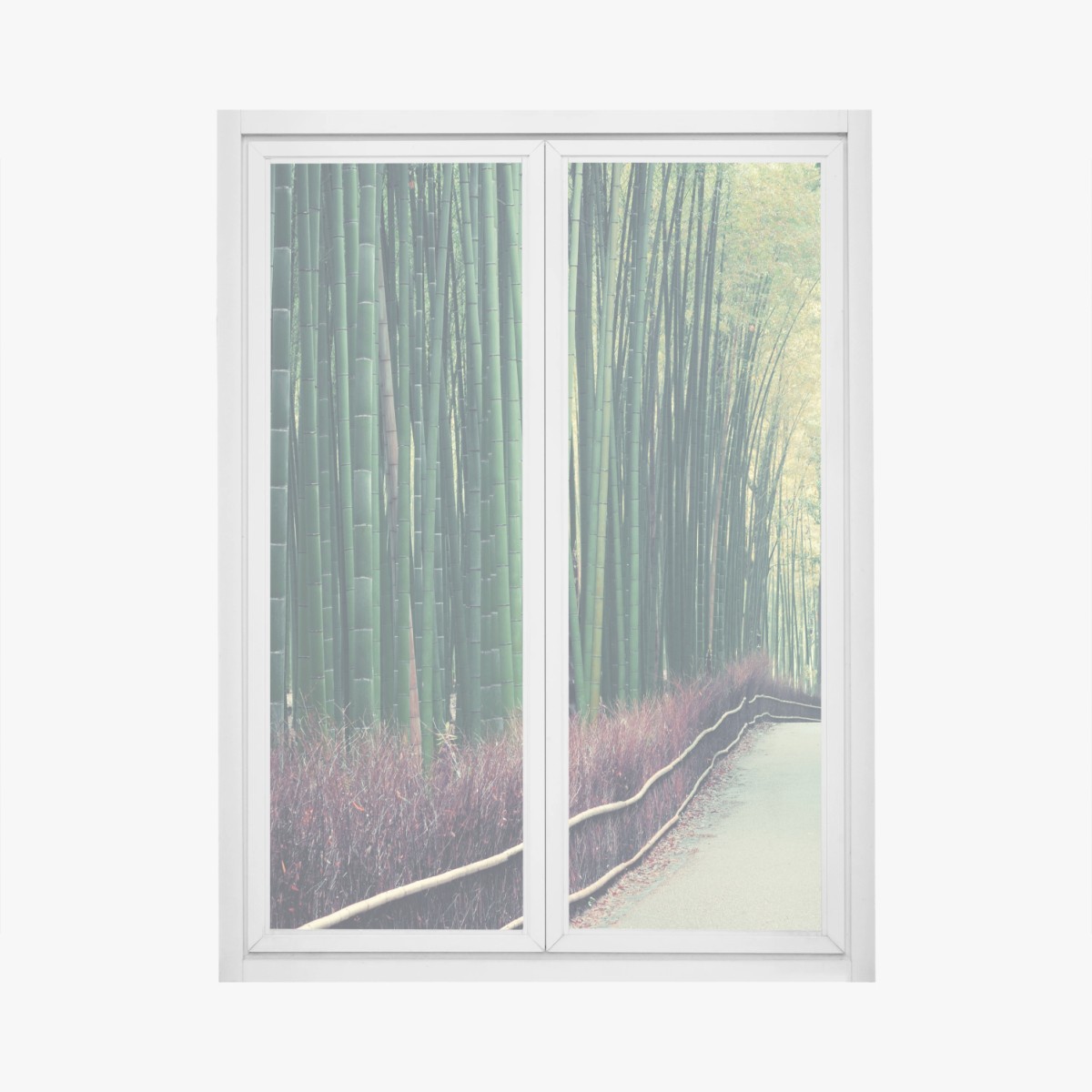 Fensteraufkleber ruhiger bambuspfad in Arashiyama – Wallnifity® Fensteraufkleber ruhiger bambuspfad in Arashiyama – Wallnifity®
