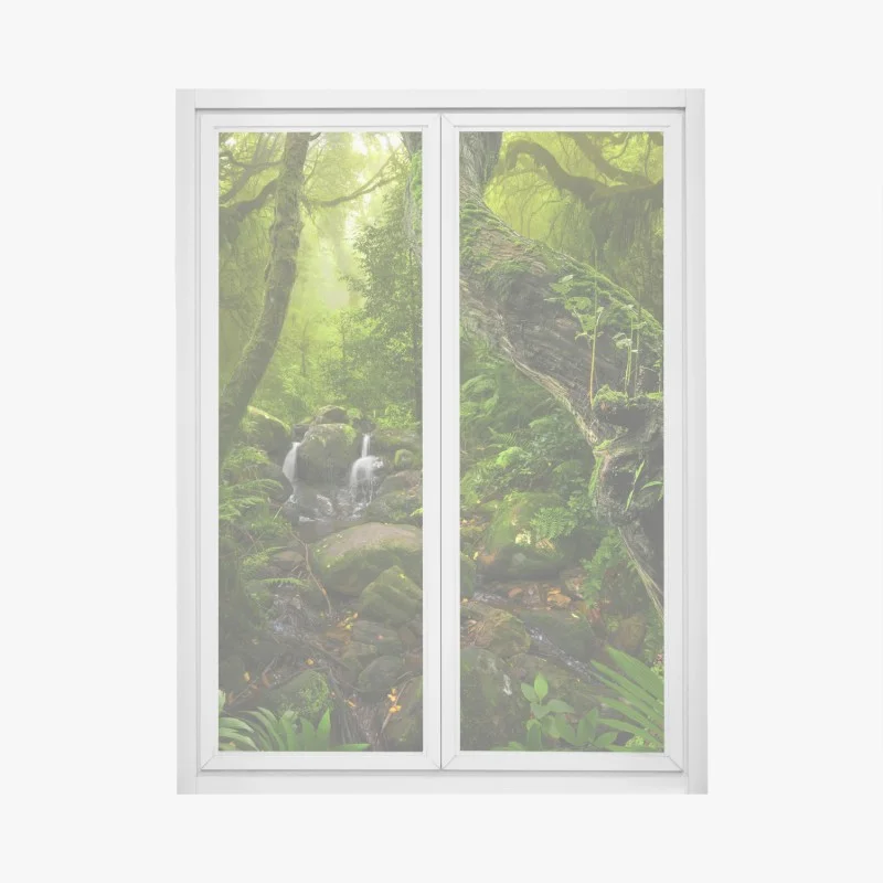 Fensteraufkleber monochrome frontalansicht eines privatjets – Wallnifity®