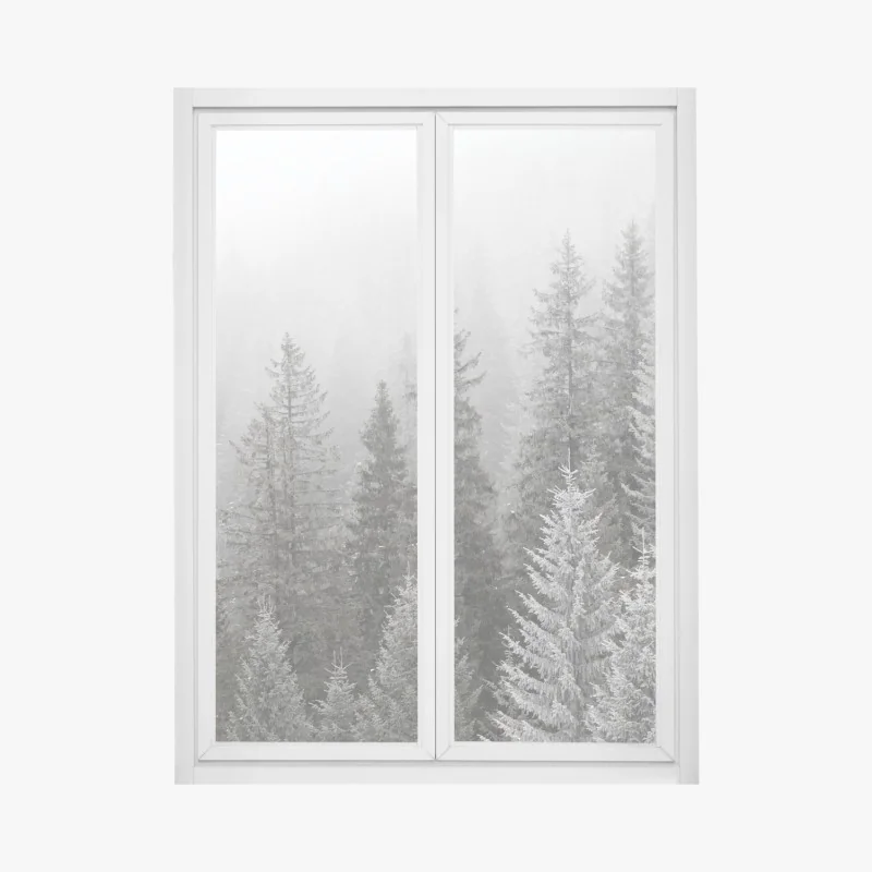 Fensteraufkleber stilisiertes wellenmuster – Wallnifity®