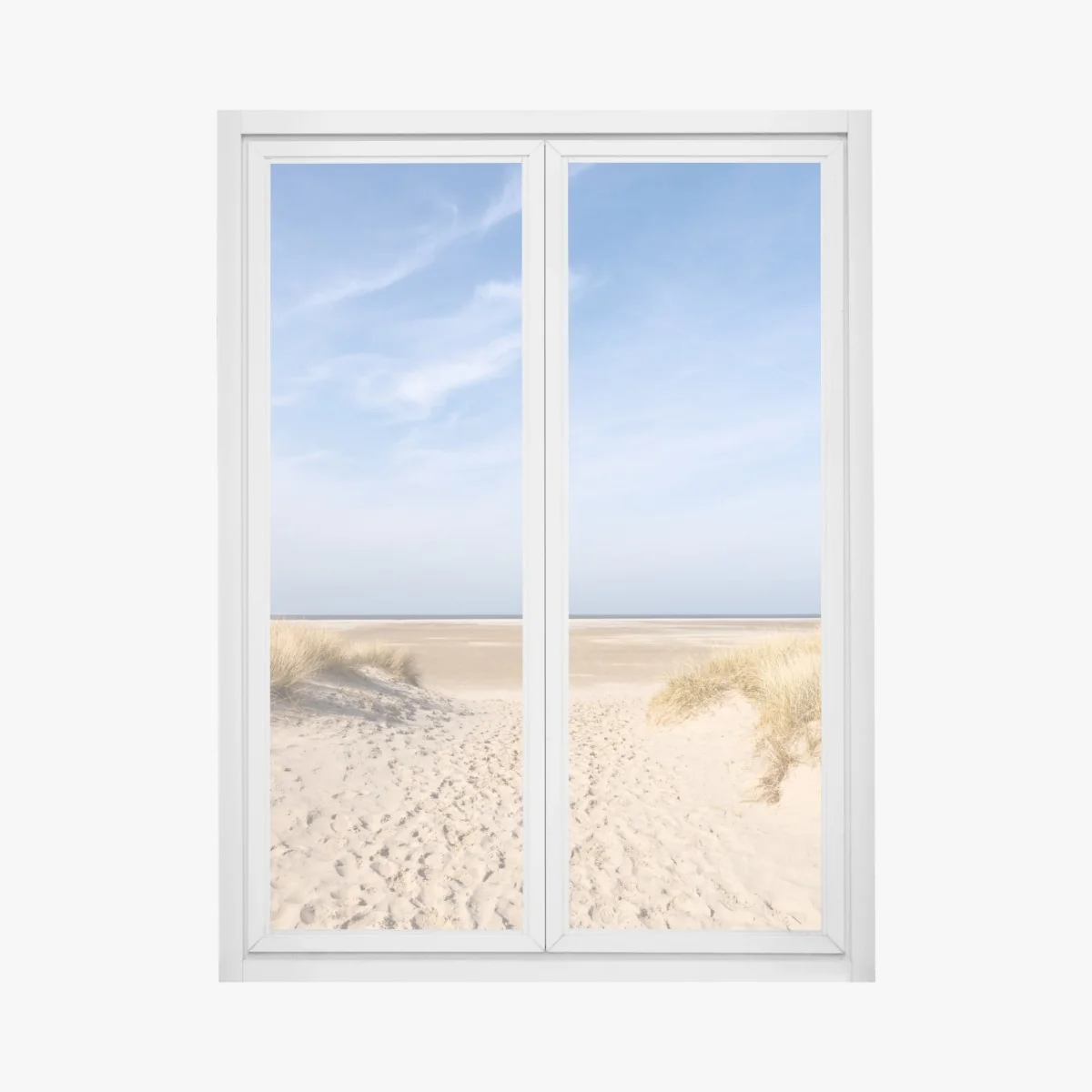 Fensteraufkleber ruhige dünen an der deutschen küste – Wallnifity® Fensteraufkleber ruhige dünen an der deutschen küste – Wallnifity®