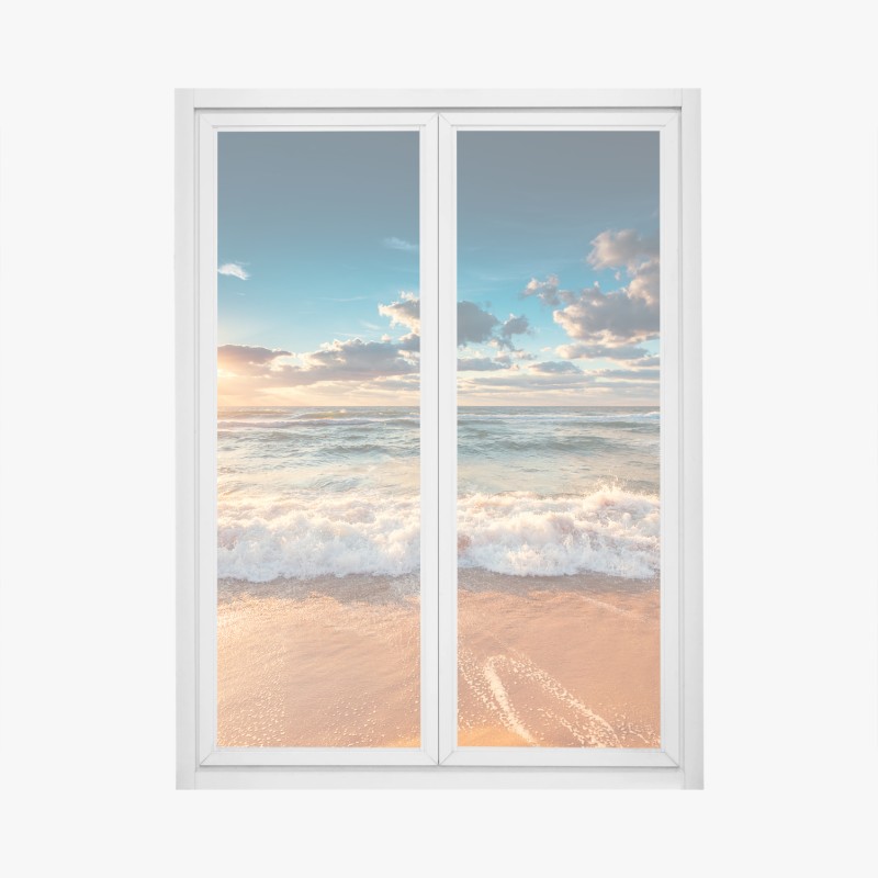 Fensteraufkleber goldenes blattmuster nahtloses design – Wallnifity®