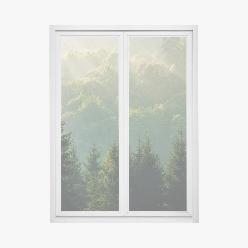 Fensteraufkleber frachter im hangar - frontansicht des jets – Wallnifity®