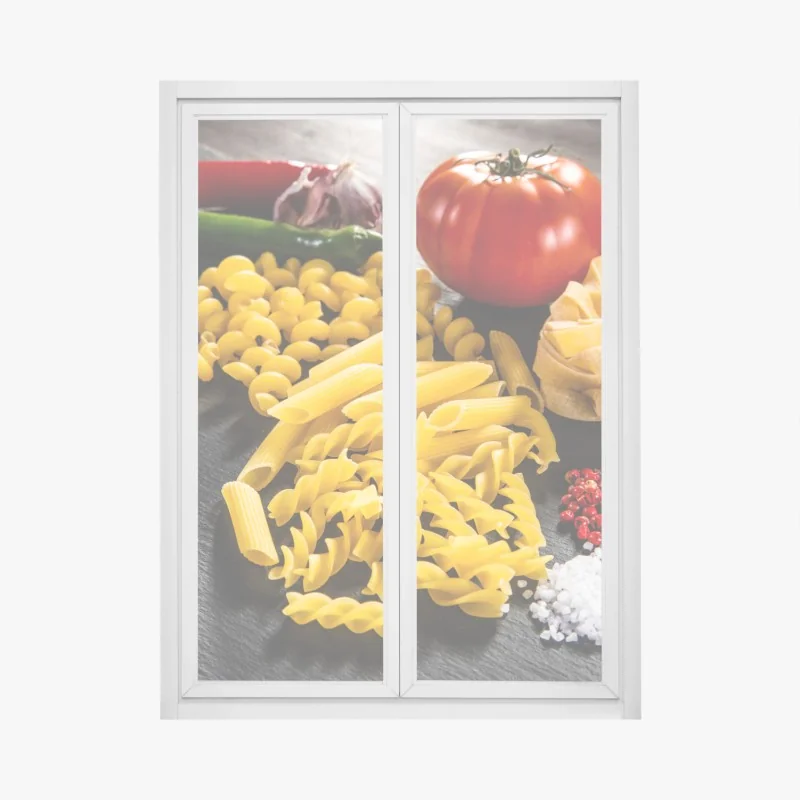 Fensteraufkleber pastellfarbenes botanisches abstraktes muster – Wallnifity®