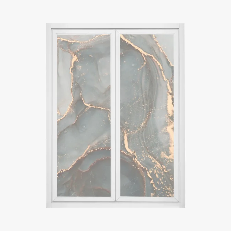 Fensteraufkleber verwitterter putz in grautönen – Wallnifity®