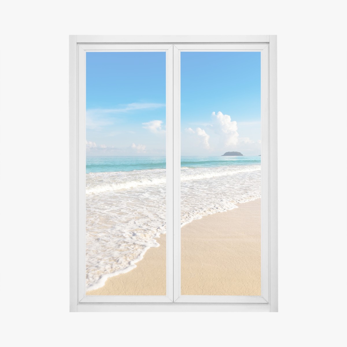 Fensteraufkleber Karon strand, Phuket: ruhige meeresansicht – Wallnifity®