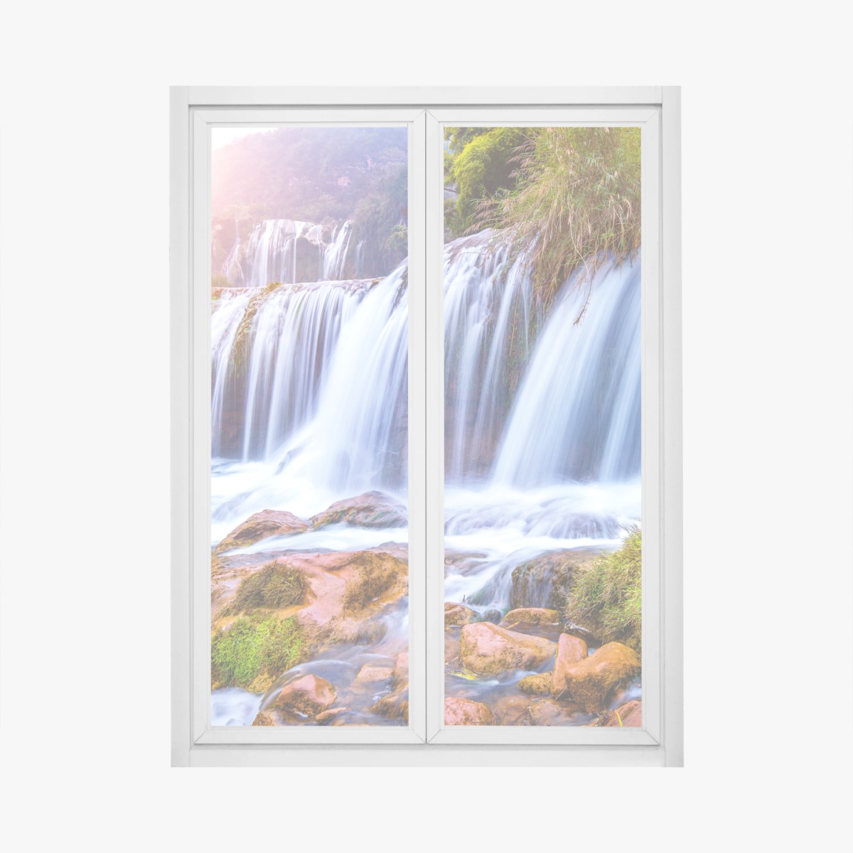 Fensteraufkleber Jiulong wasserfall in Luoping, China – Wallnifity®