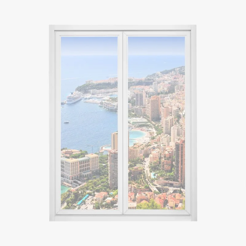 Fensteraufkleber sonnenbeschienene grüne hügel – Wallnifity®