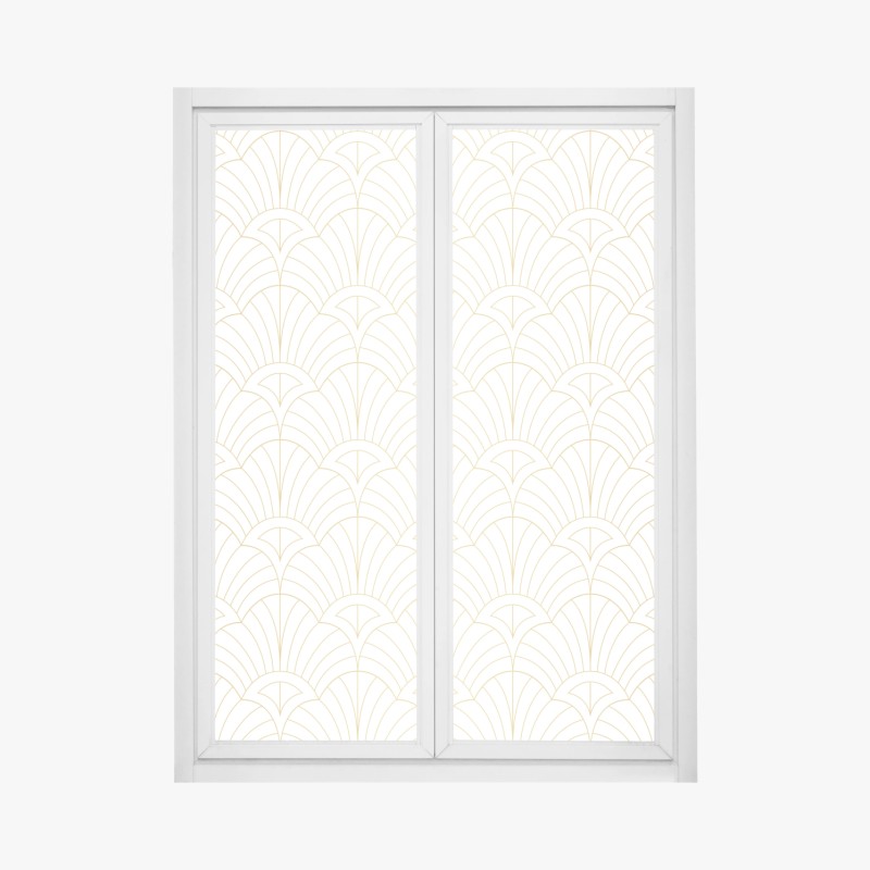 Fensteraufkleber sanfter lotusgarten botanisches muster – Wallnifity®