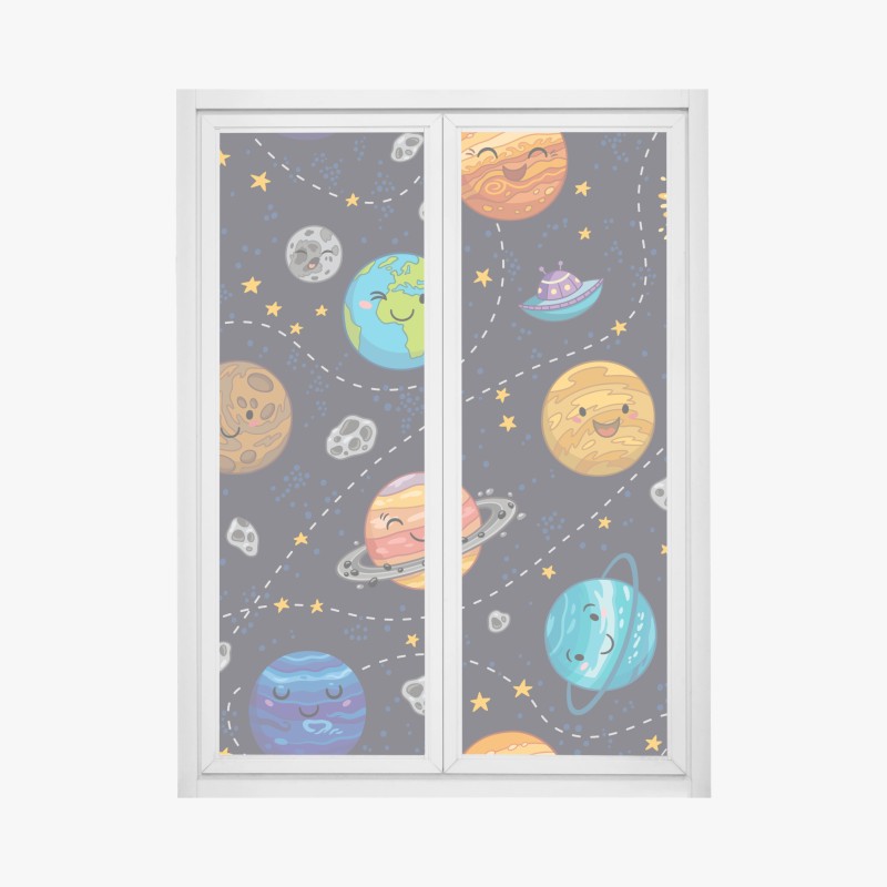 Fensteraufkleber aquarell eukalyptus blättermuster – Wallnifity®