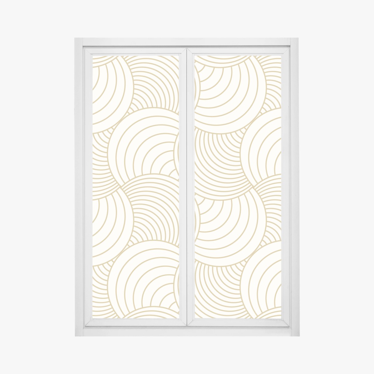 Fensteraufkleber goldenes art deco kreismuster – Wallnifity® Fensteraufkleber goldenes art deco kreismuster – Wallnifity®